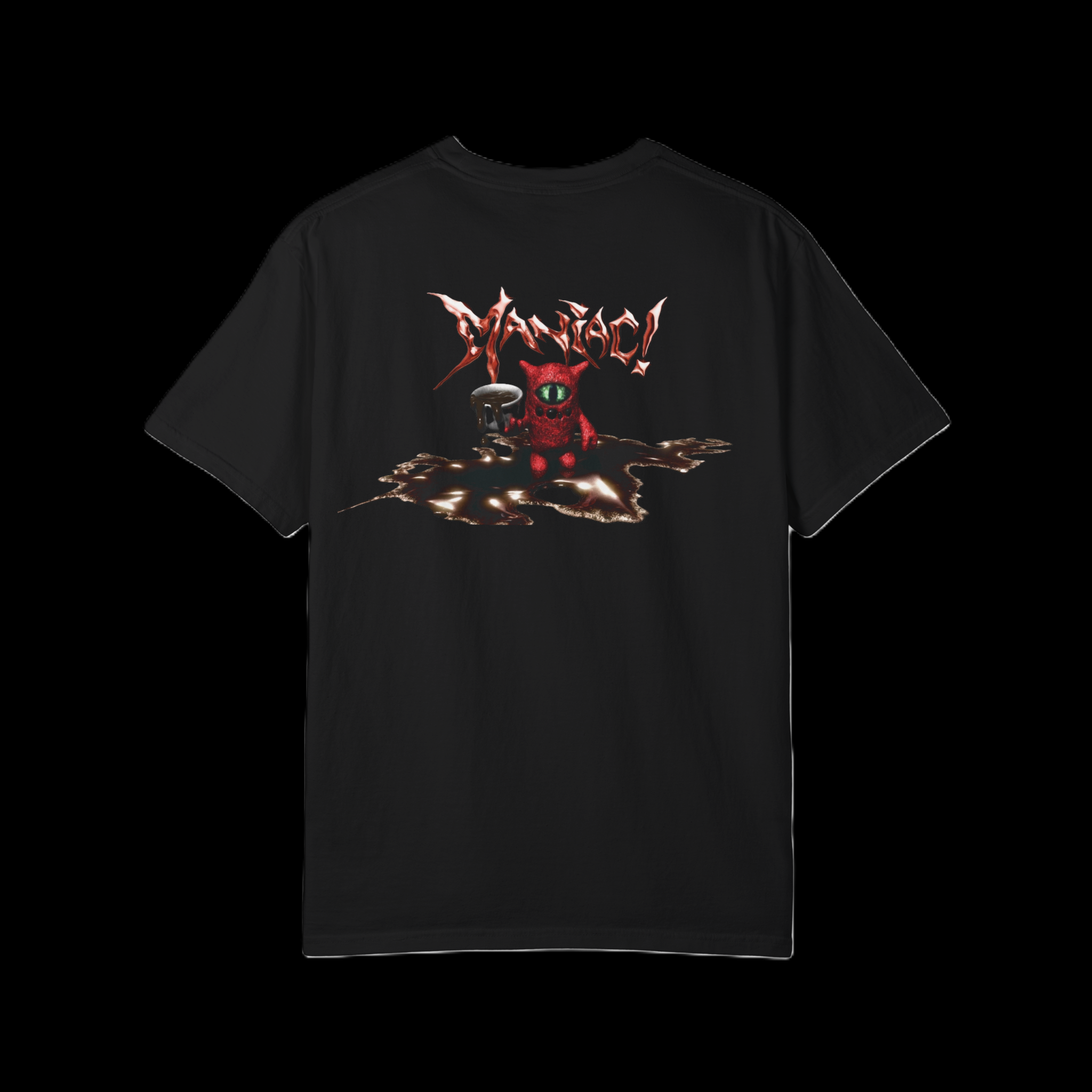 "Maniac! Coffee"  — T-Shirt